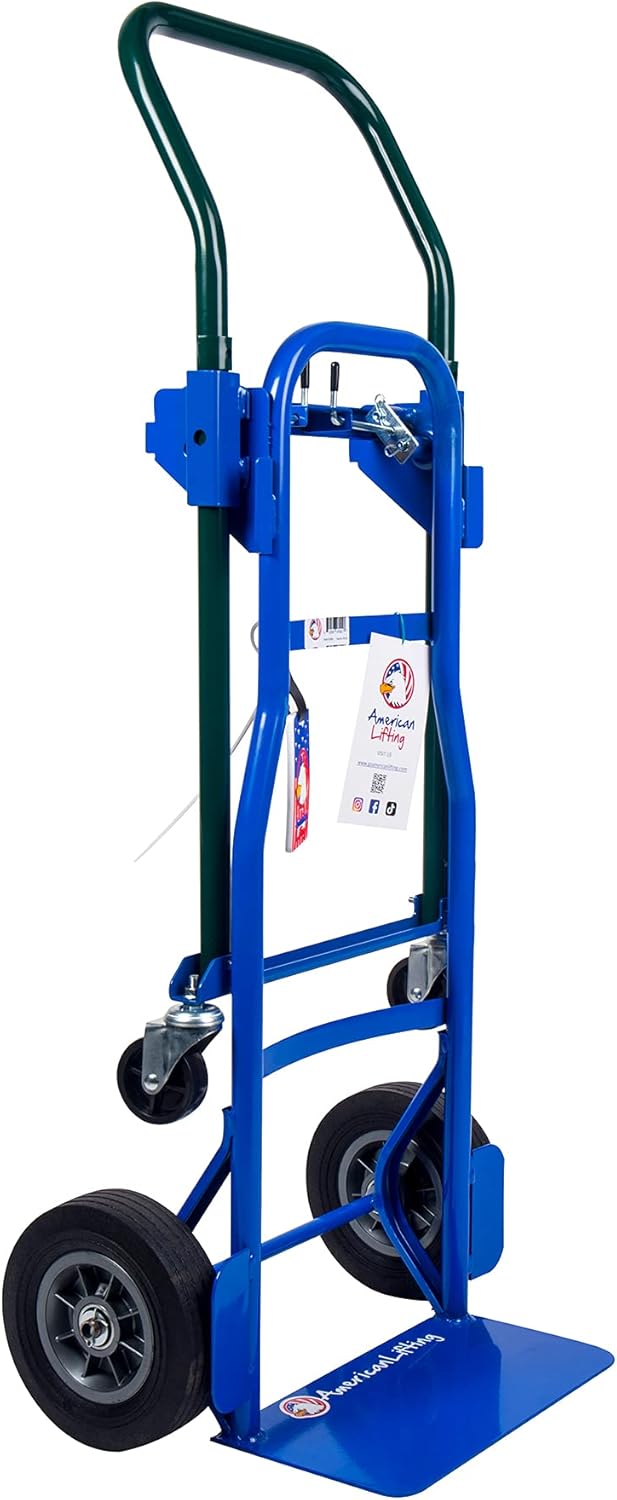 Multi-Position Incline 600 lb Capacity Hand Truck, Dolly and Cart