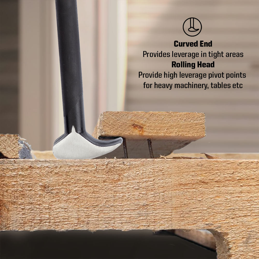 4-Piece Rolling Head Pry Bar Set - 6”, 12”, 16”, 20”  (MP009105)