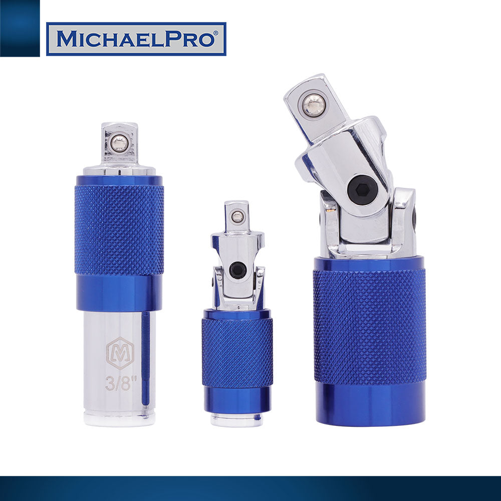 3-Piece Dual-Function Universal Joint Socket Adapter Set (MP005025) - MichaelPro