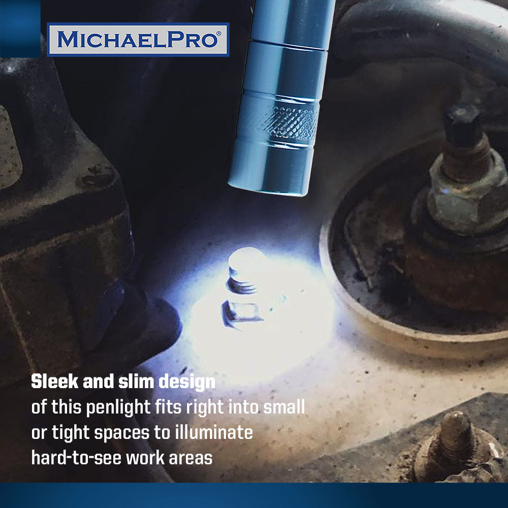 2 Pack Mini LED High Lumens Pen Light with Clip (MP008004)