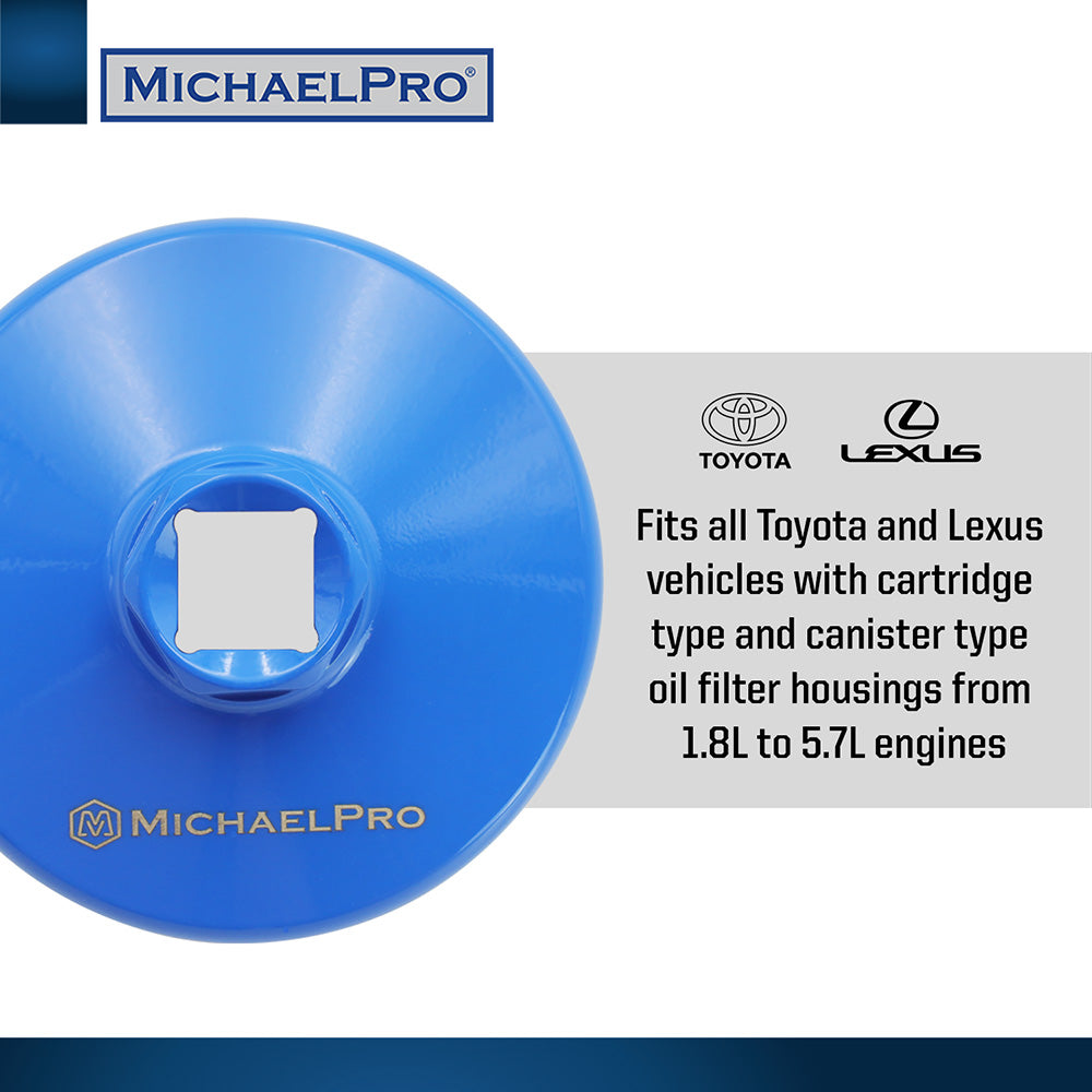 64.5mm Forged Steel Oil Filter Cap Wrench for Toyota, Lexus (MP009081)