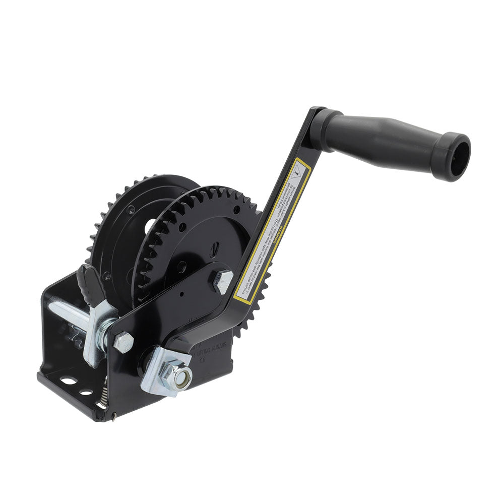 2000 Lb Double Gear Heavy Duty Hand Winch for Automotive, Boat, Trailer (MP009092)