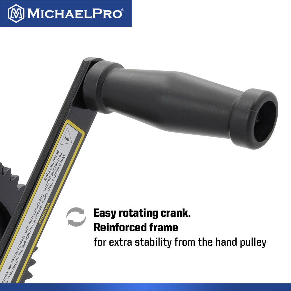 2000 Lb Double Gear Heavy Duty Hand Winch for Automotive, Boat, Trailer (MP009092)