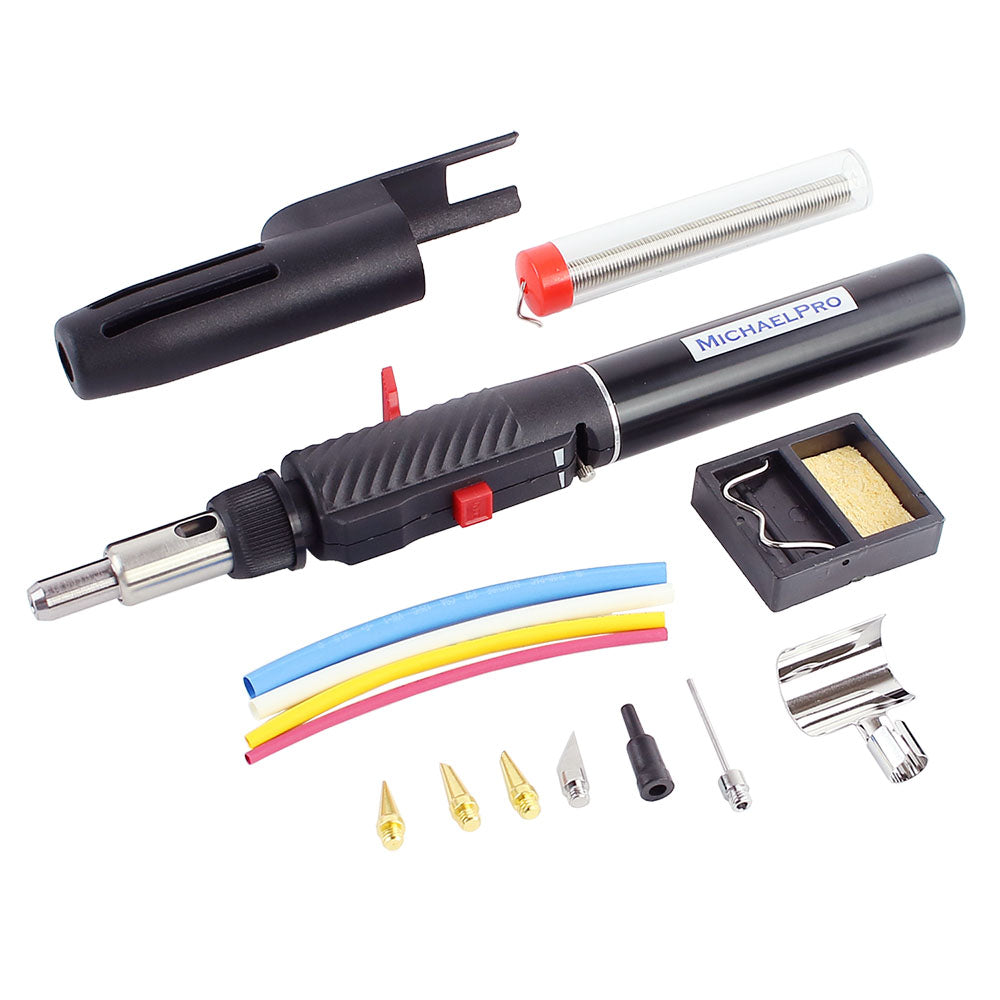 Cordless Butane Soldering Iron Kit with Interchangeable Tips (MP011002)