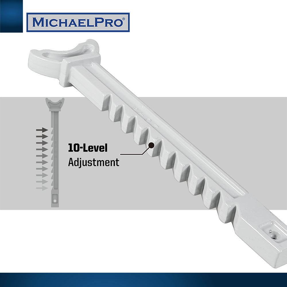 6 Ton Double Pin Jack Stands with Forged Steel Ratchet Bar Provides Greater Safety (MP017002) - MichaelPro