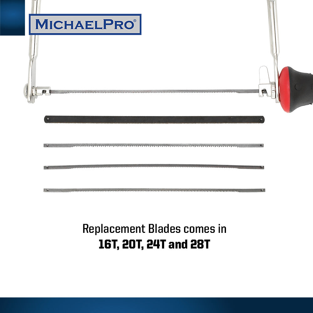 6-Inch Deep Coping Saw & Replacement Blades (MP018006) - MichaelPro