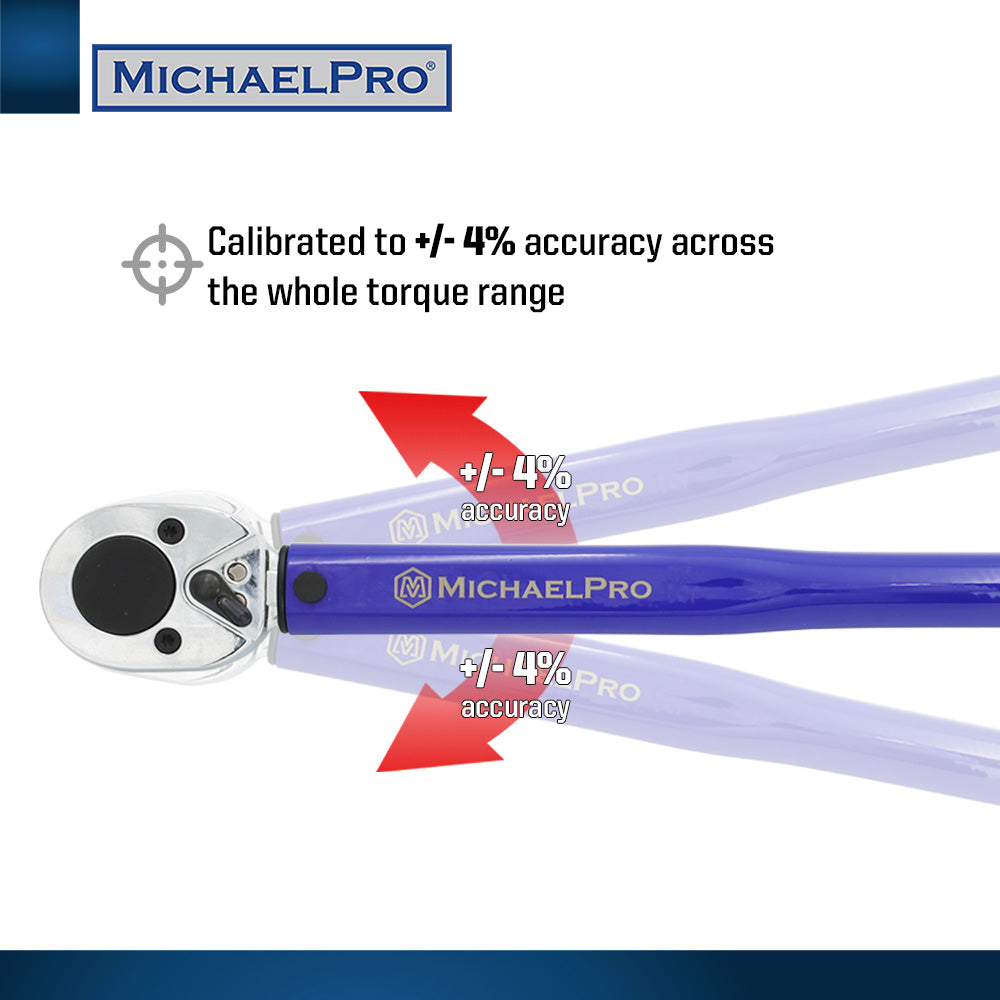 1/2" Drive Click Torque Wrench (MP001220 / MP001221) - MichaelPro