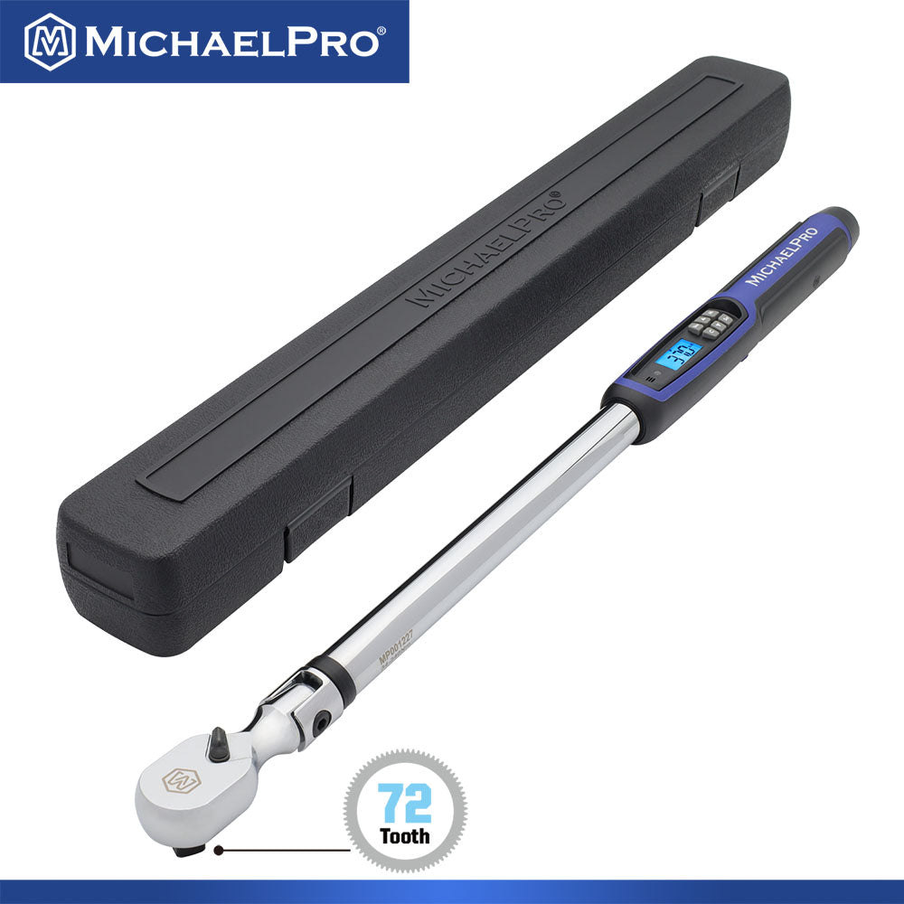 1/2" Drive Flex Head Electronic Torque Wrench With Angle, 25 to 250 ft-lb (MP001227)