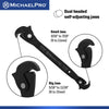 3/16” to 11/16" (5 to 17 mm) Dual Action Auto Size Adjusting Wrench (MP001229)
