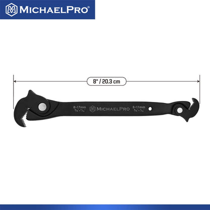 3/16” to 11/16" (5 to 17 mm) Dual Action Auto Size Adjusting Wrench (MP001229) - MichaelPro