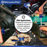 10-Piece Magnetic Screwdriver Set, Phillips & Flat (MP002035) - MichaelPro