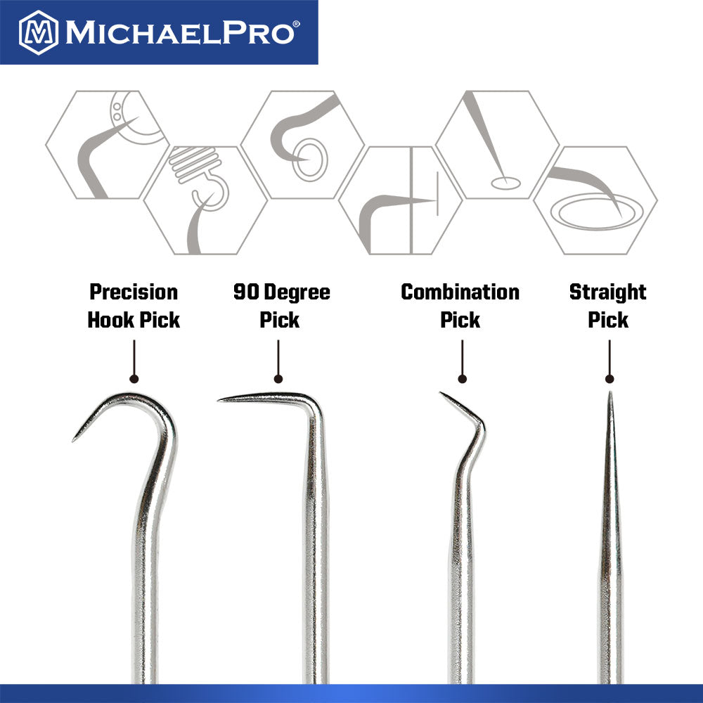 4-Piece Precision Hook and Pick Set (MP002037)