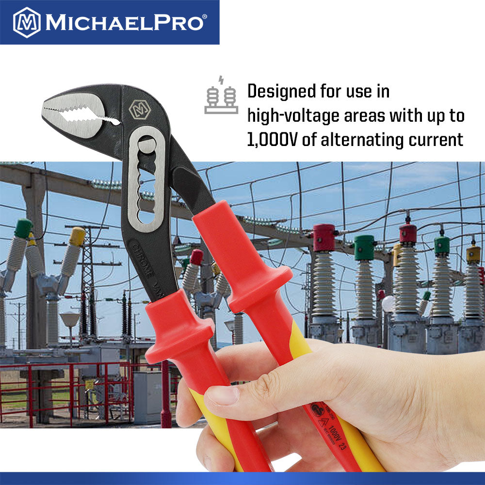 10-Inch Insulated Water Pump Plier (MP003068) - MichaelPro