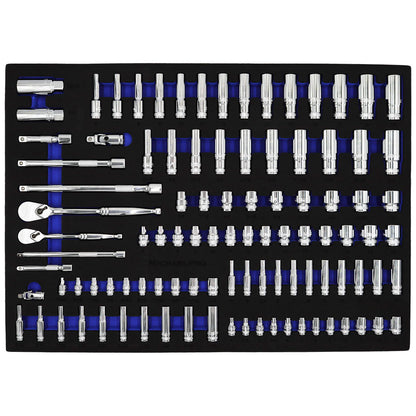 101 Pieces 3/8-Inch and 1/4-Inch Drive Socket Set (MP005004) - MichaelPro