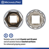 101 Pieces 3/8-Inch and 1/4-Inch Drive Socket Set (MP005004) - MichaelPro