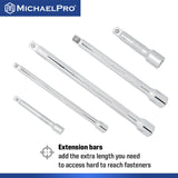 101 Pieces 3/8-Inch and 1/4-Inch Drive Socket Set (MP005004) - MichaelPro