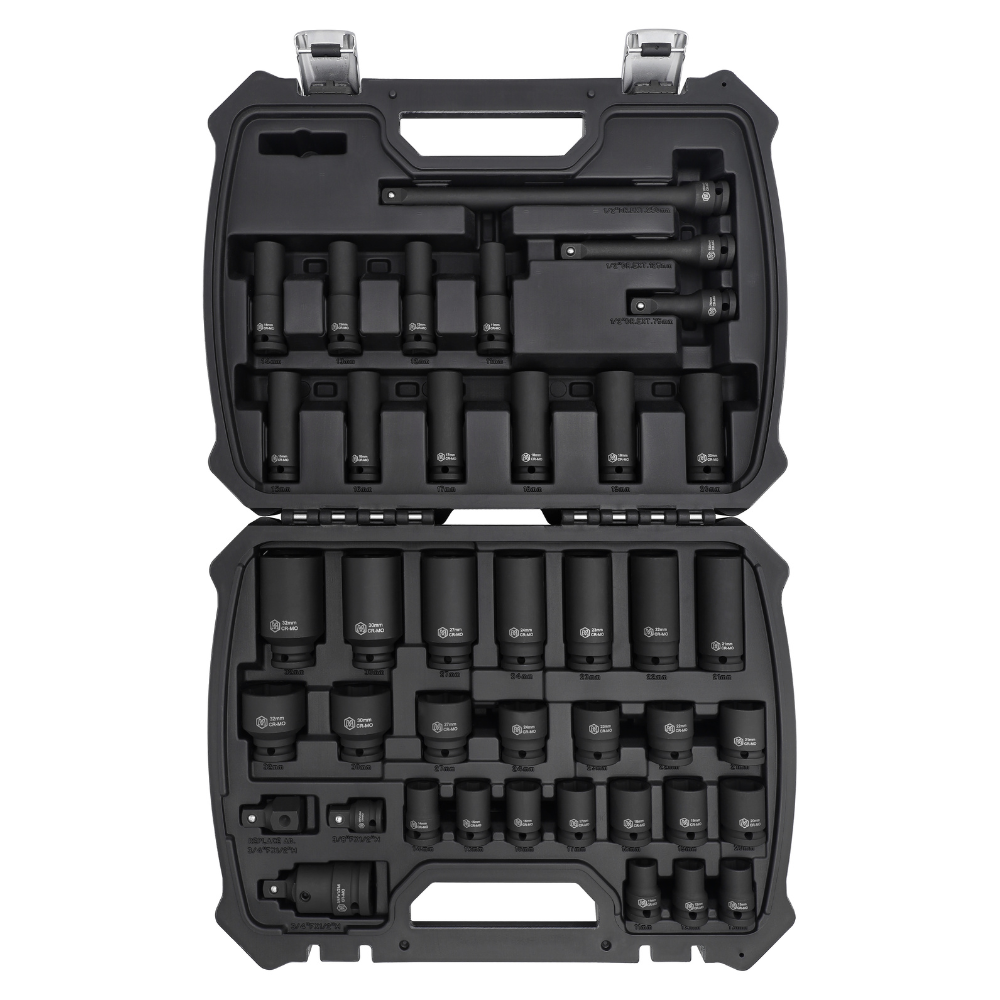 40-Piece 1/2"Drive Impact Socket Set in Metric Sizes (MP005032)