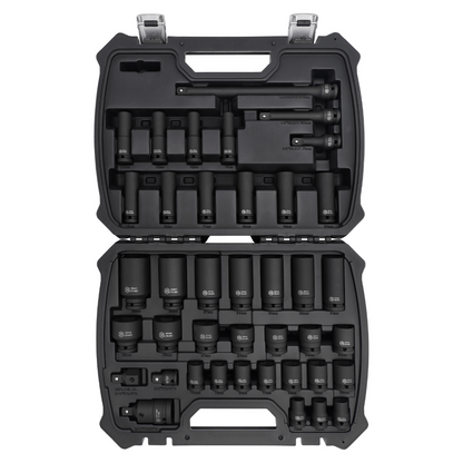 40-Piece 1/2"Drive Impact Socket Set in Metric Sizes (MP005032) - MichaelPro