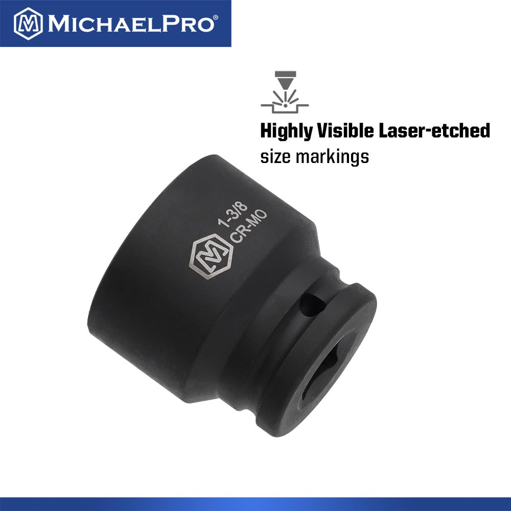 40-Piece 1/2" Drive Impact Socket Set In Standard SAE Sizes (MP005033) - MichaelPro