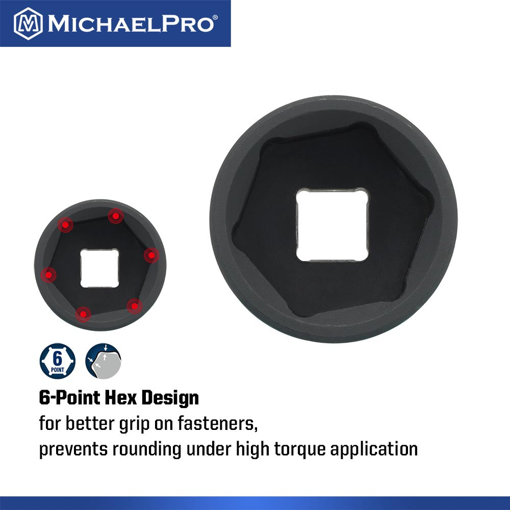 40-Piece 1/2" Drive Impact Socket Set In Standard SAE Sizes (MP005033) - MichaelPro