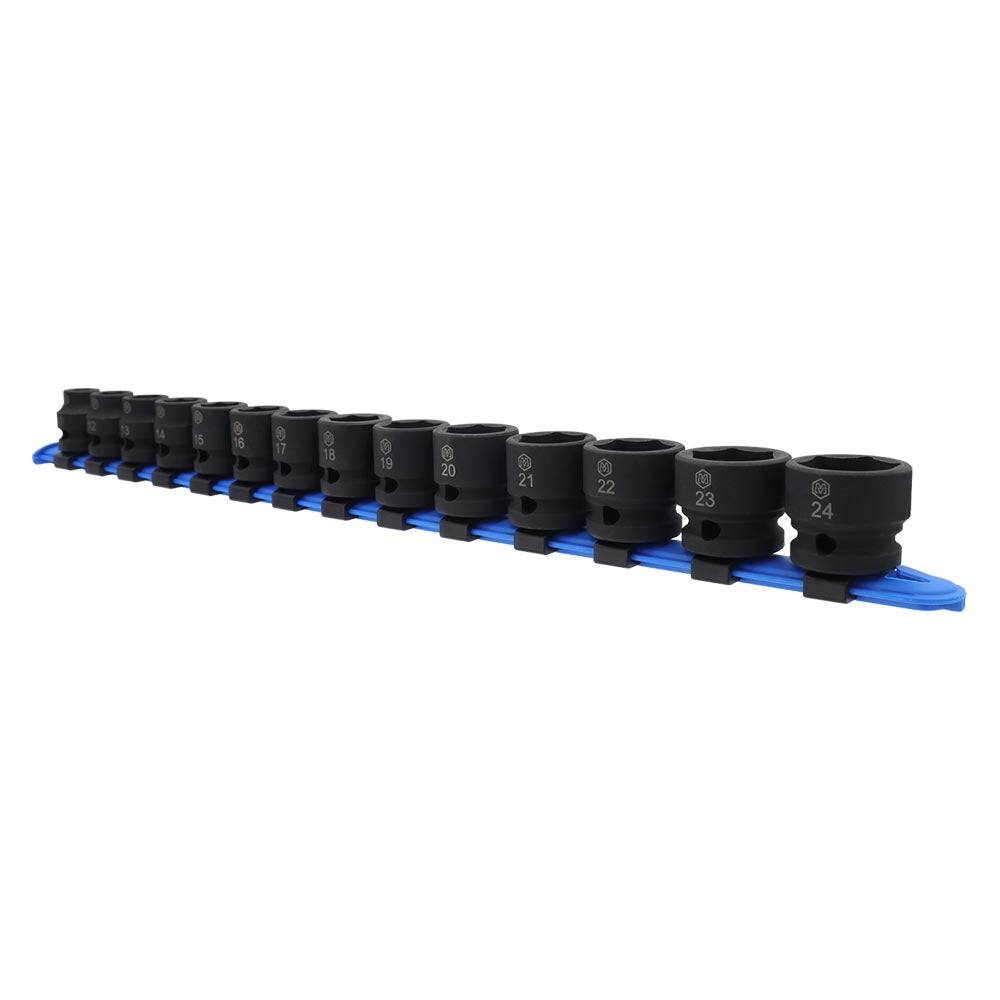 1/2" Drive 14-Piece Low Profile Impact Socket Set (MP005046) - MichaelPro