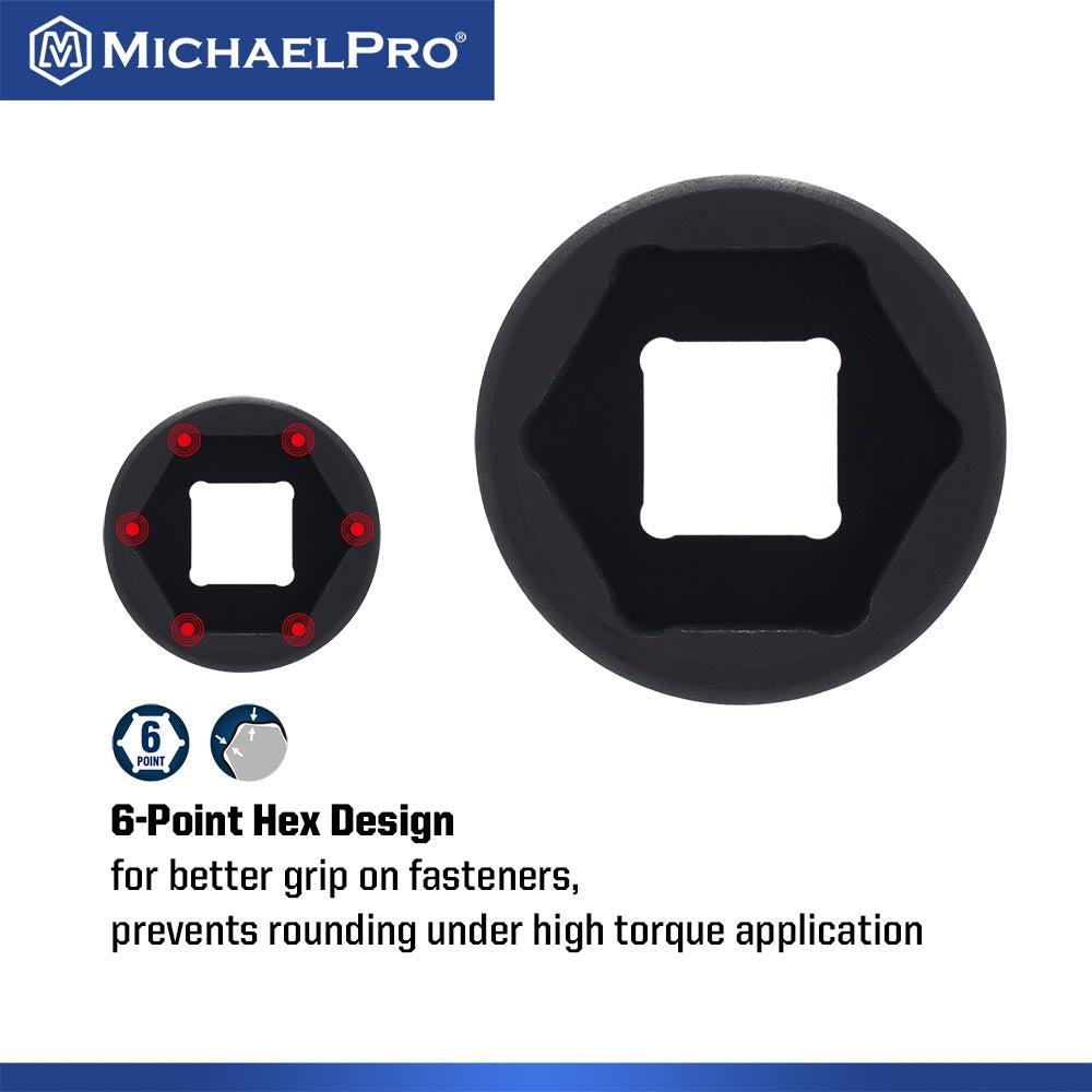 1/2" Drive 14-Piece Low Profile Impact Socket Set (MP005046) - MichaelPro