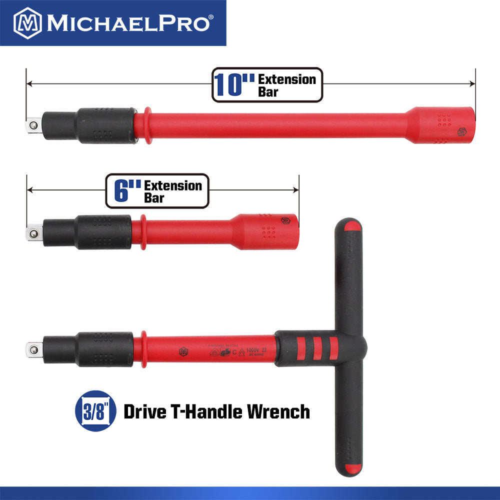 16-Piece 3/8" Drive VDE Insulated Socket Set (MP005047)