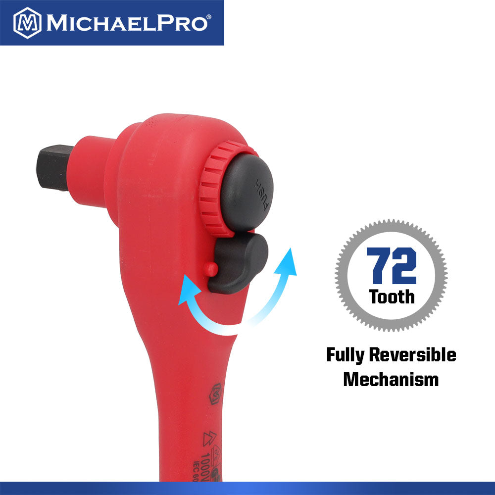 16-Piece 3/8" Drive VDE Insulated Socket Set (MP005047) - MichaelPro