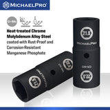 1/2" Drive 21.5 x 22.5mm Half Size Lug Nut Flip Socket (MP005052) - MichaelPro