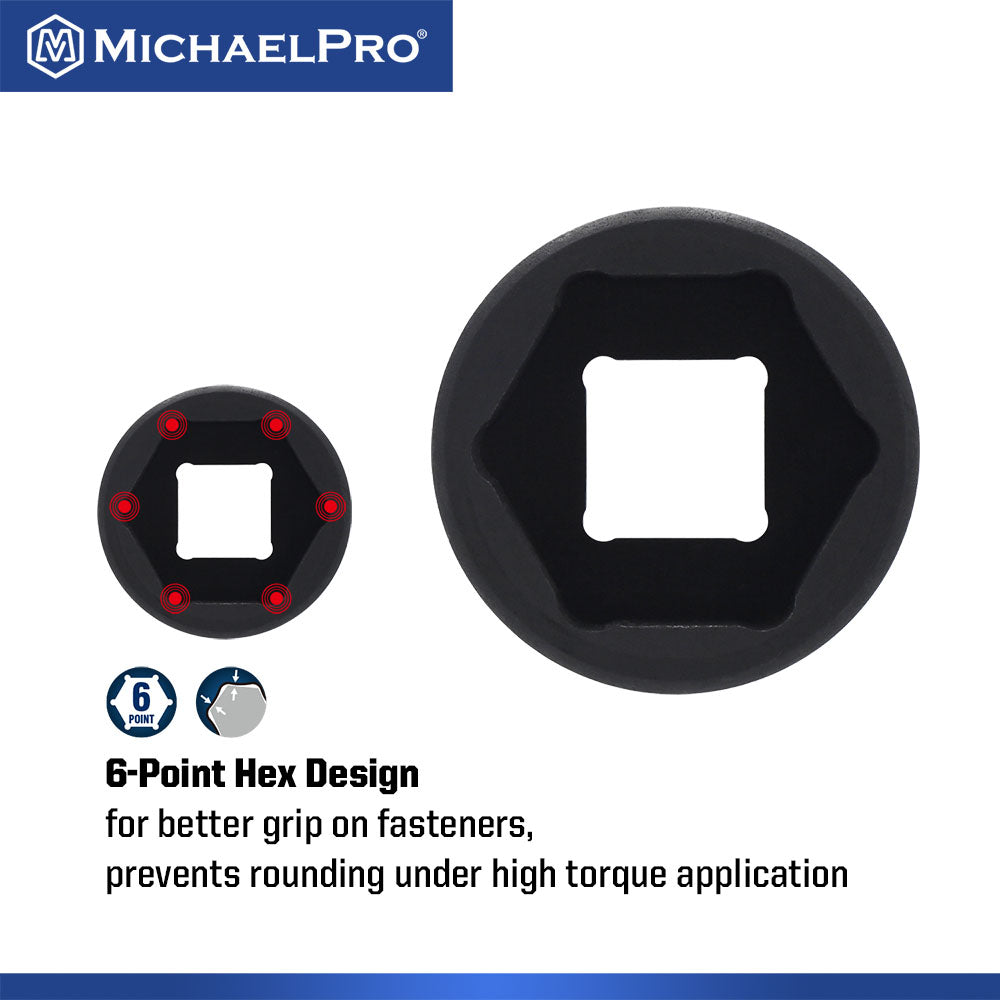 1/2" Drive 21.5 x 22.5mm Half Size Lug Nut Flip Socket (MP005052) - MichaelPro