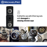 1/2" Drive 17 x 17.5mm Half Size Lug Nut Flip Socket (MP005054)