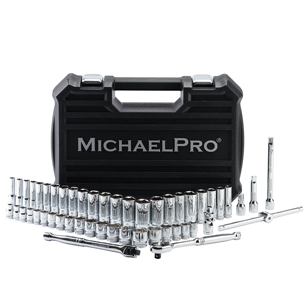 50-Piece 3/8" Drive 90 Tooth Deep Socket Set (MP005060)