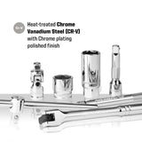 50-Piece 3/8" Drive 90 Tooth Deep Socket Set (MP005060)