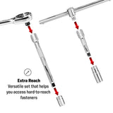 57-Piece 1/2" Drive 90 Tooth SAE & Metric Socket Set (MP005061) - MichaelPro