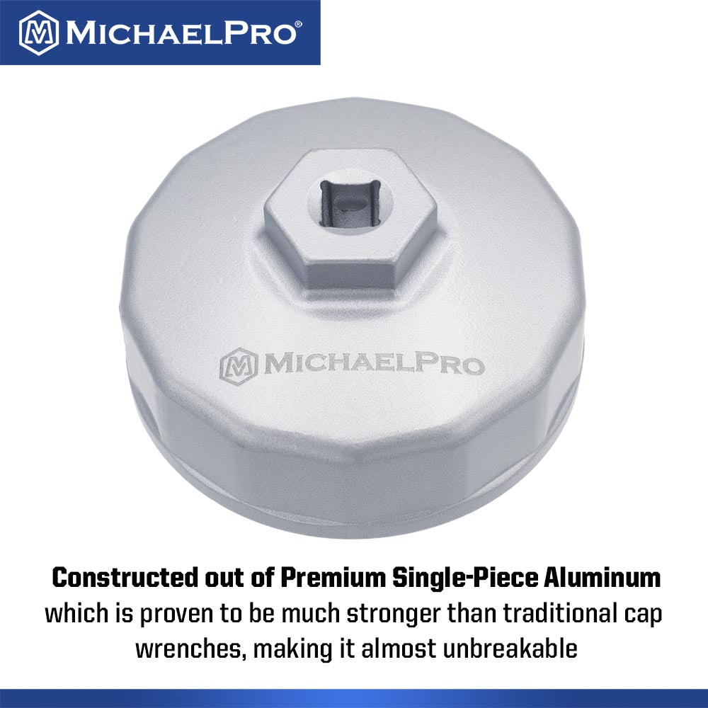 74.2mm Oil Filter Cap Wrench for Ford and Mazda, 14 flutes 
