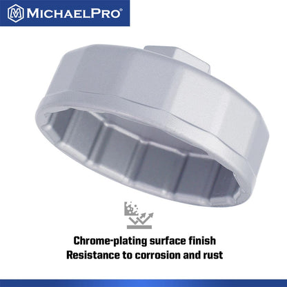 74.2mm Oil Filter Cap Wrench for Ford and Mazda, 14 flutes  (MP009098) - MichaelPro