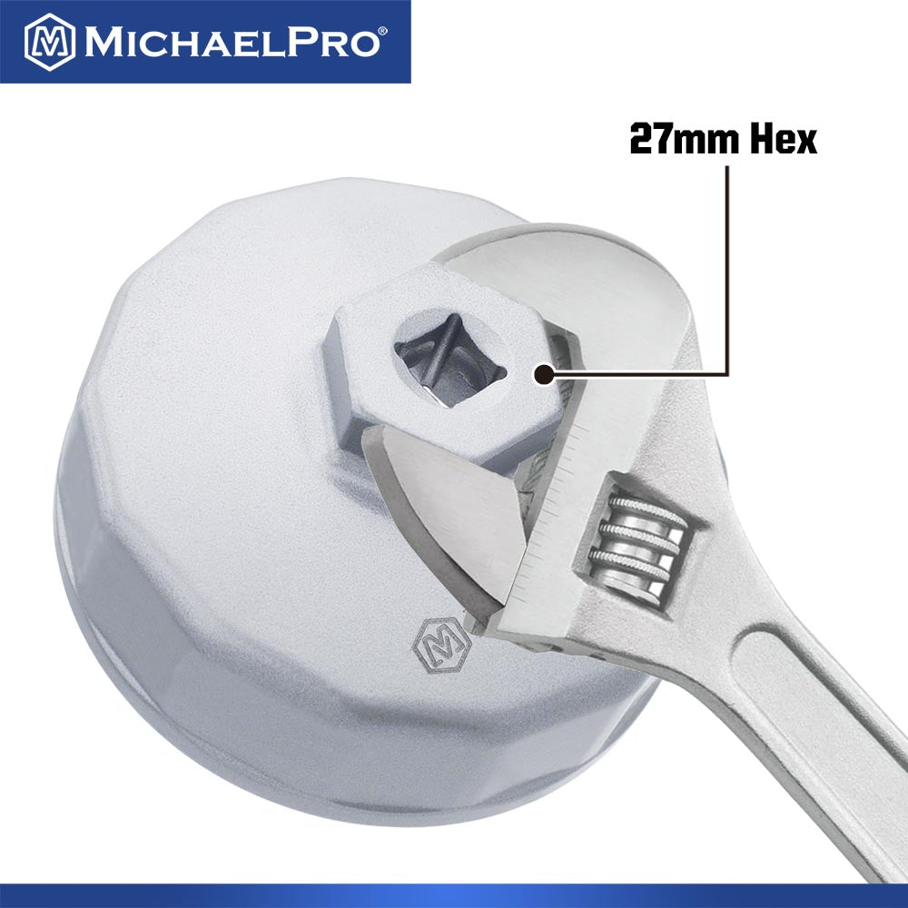 74.2mm Oil Filter Cap Wrench for Ford and Mazda, 14 flutes  (MP009098) - MichaelPro