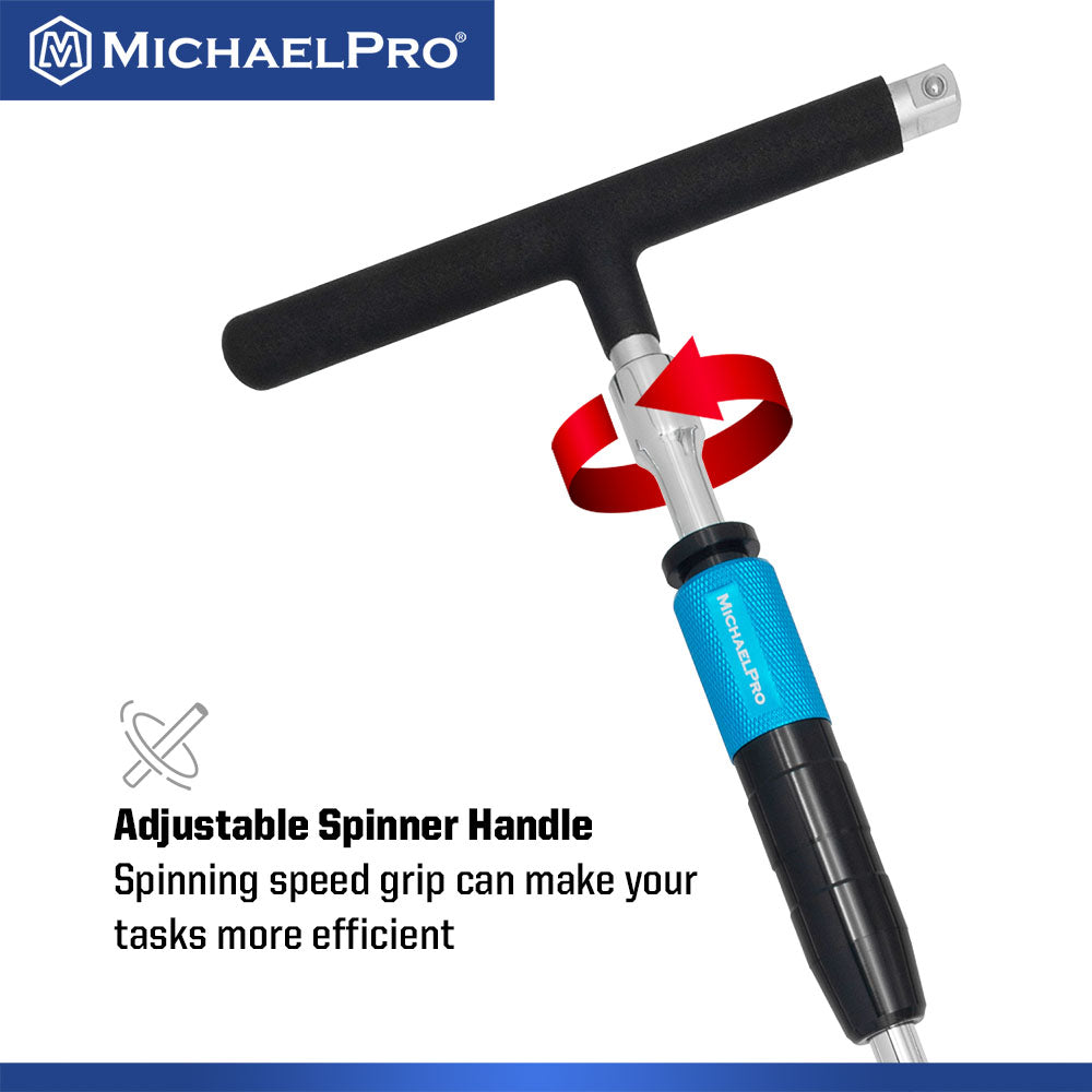 3-Piece 3/8" Drive 2 Way Speed Adjustable T Handle Wrench Set (MP009101)