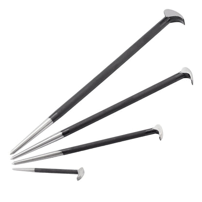 4-Piece Rolling Head Pry Bar Set - 6”, 12”, 16”, 20”  (MP009105)