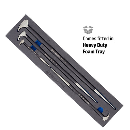 4-Piece Rolling Head Pry Bar Set - 6”, 12”, 16”, 20”  (MP009105)