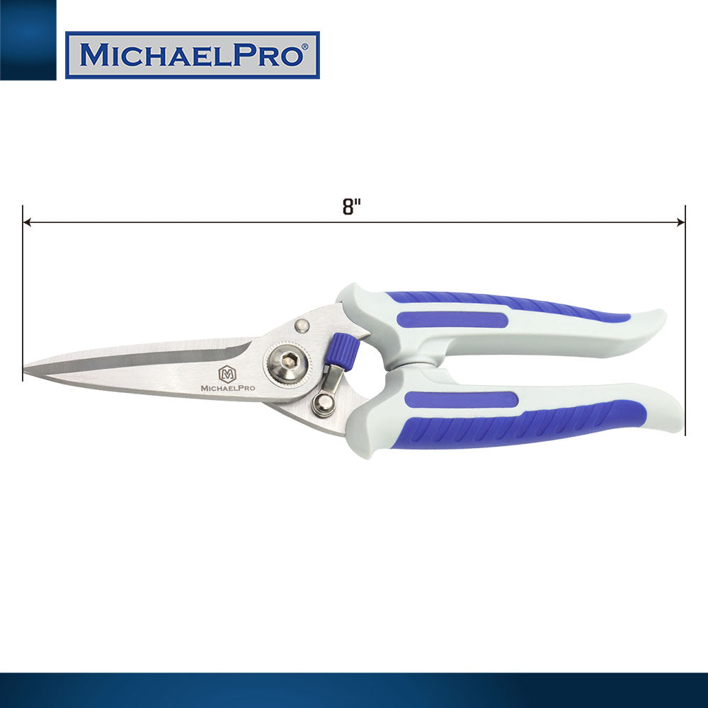 7-Inch / 8-Inch Stainless Multi-Purpose Shears (MP010026 / MP010027) - MichaelPro