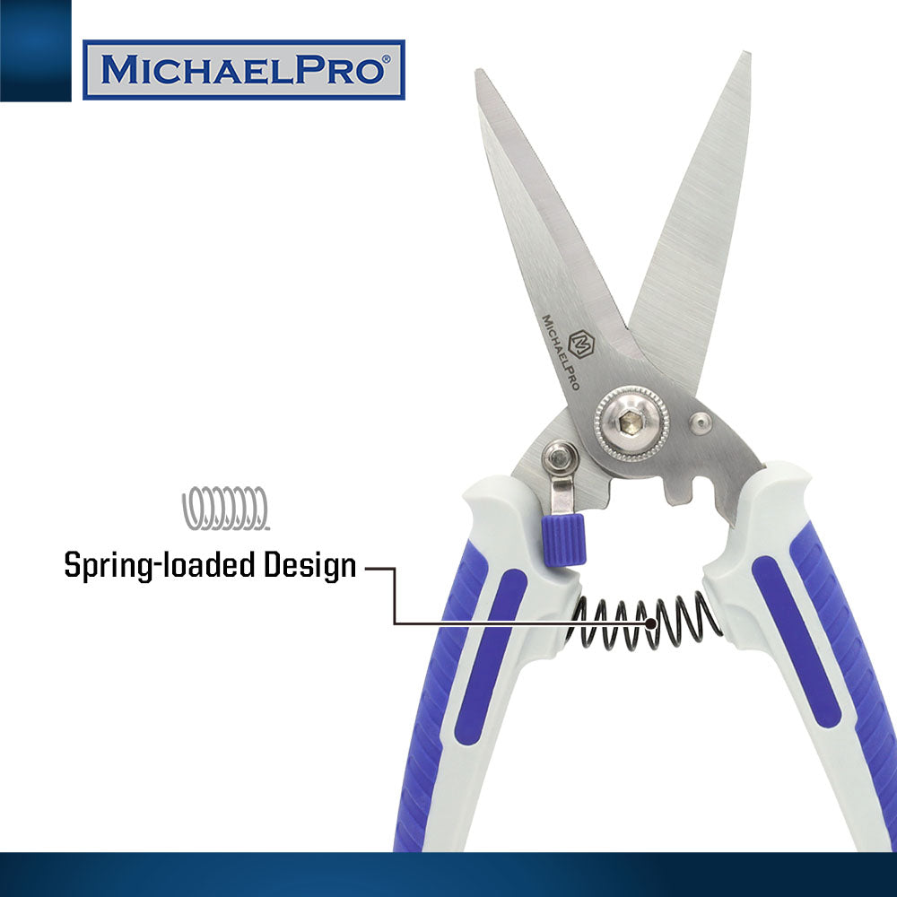 7-Inch / 8-Inch Stainless Multi-Purpose Shears (MP010026 / MP010027) - MichaelPro