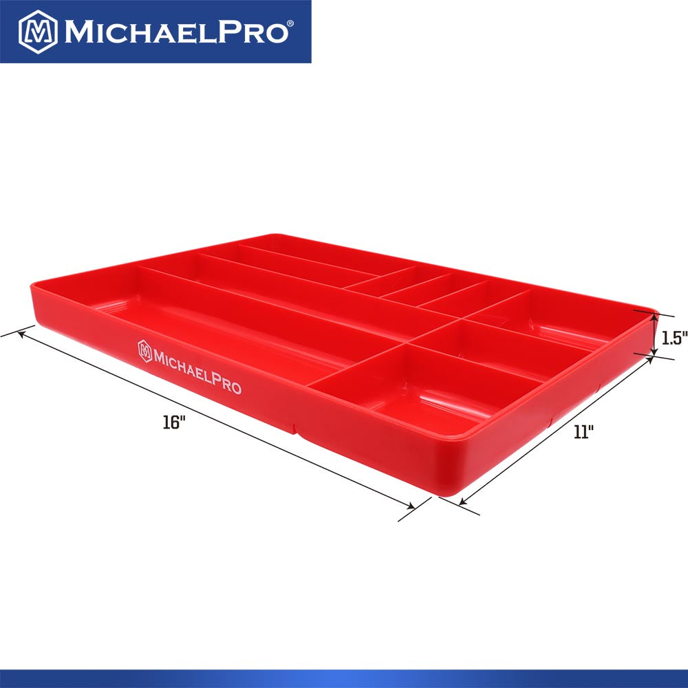 Low Profile Garage Tool Tray with Compartments (MP014036) - MichaelPro