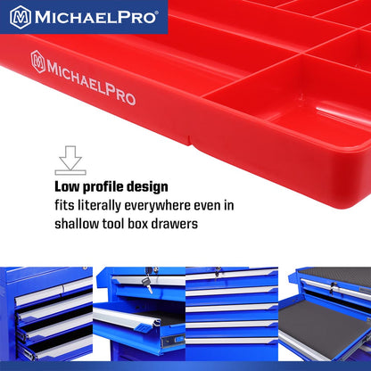 Low Profile Garage Tool Tray with Compartments (MP014036) - MichaelPro