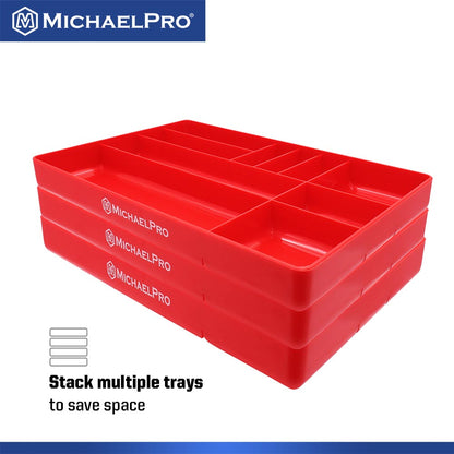 Low Profile Garage Tool Tray with Compartments (MP014036) - MichaelPro