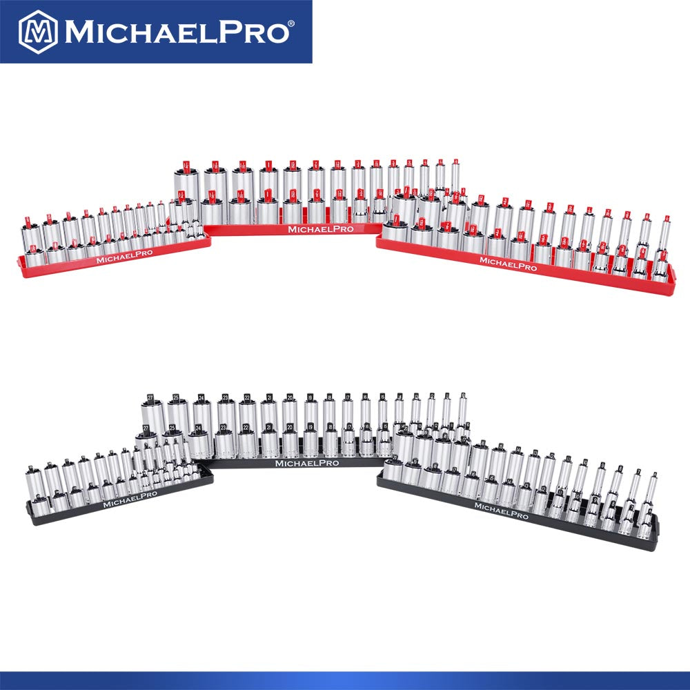 6-Piece Socket Tray for SAE and Metric Deep and Shallow Sockets (MP014037) - MichaelPro