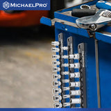 3-Piece Socket Organizer Rail Set- 1/4", 3/8", and 1/2" Drives (MP014001 / MP014040) - MichaelPro
