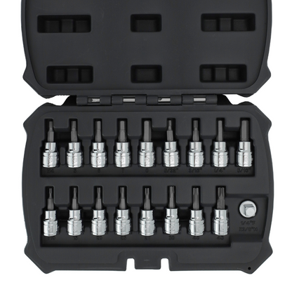 18-Piece 3/8”Drive Torx and Hex Bit Set (MP012021) - MichaelPro