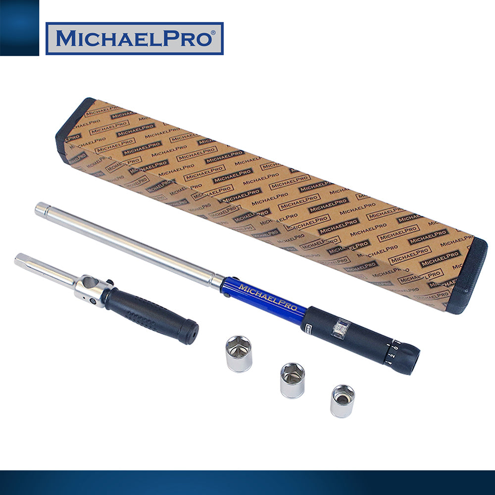 1/2-inch Drive Click Through Torque Wrench With Sockets (MP001002) - MichaelPro