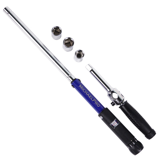 1/2-inch Drive Click Through Torque Wrench With Sockets (MP001002)